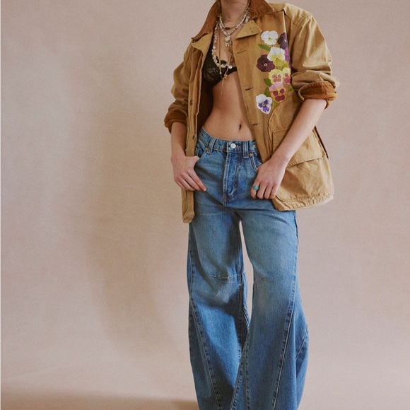 Free People We the Free Eden High Slouchy Flare Jeans - Picture 5 of 5